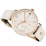 Tommy Hilfiger Brooke Quartz White Dial Cream Leather Strap Watch for Women - 1782022 Buy Now By Tommy Hilfiger