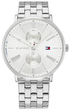 Tommy Hilfiger Jenna Quartz White Dial Silver Steel Strap Watch for Women - 1782068 Buy Now By Tommy Hilfiger