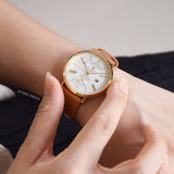 Tommy Hilfiger Jenna Quartz White Dial Brown Leather Strap Watch for Women - 1782073 Buy Now By Tommy Hilfiger