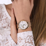 Tommy Hilfiger Whitney Chronograph Quartz Mother of Pearl White Dial Gold Steel Strap Watch For Women - 1782121 Buy Now By Tommy Hilfiger