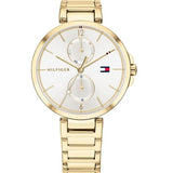 Tommy Hilfiger Angela White Dial Gold Steel Strap Watch for Women - 1782128 Buy Now By Tommy Hilfiger