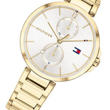 Tommy Hilfiger Angela White Dial Gold Steel Strap Watch for Women - 1782128 Buy Now By Tommy Hilfiger