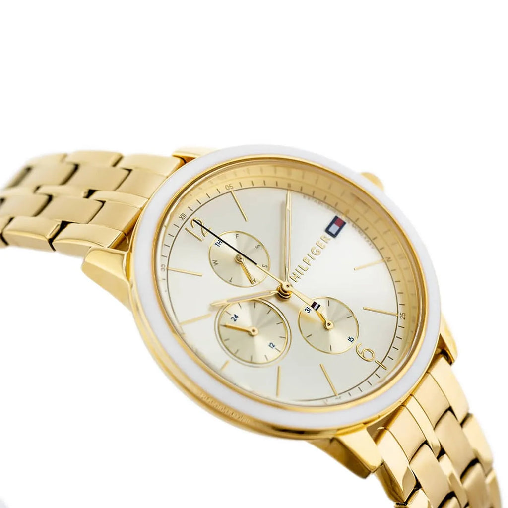 Tommy Hilfiger Madison Quartz Gold Dial Gold Steel Strap Watch For Women - 1782189 Buy Now By Tommy Hilfiger