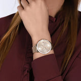 Tommy Hilfiger Madison Quartz Gold Dial Gold Steel Strap Watch For Women - 1782189 Buy Now By Tommy Hilfiger
