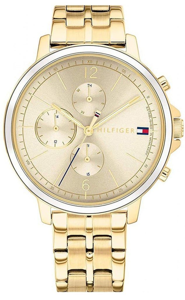 Tommy Hilfiger Madison Quartz Gold Dial Gold Steel Strap Watch For Women - 1782189 Buy Now By Tommy Hilfiger