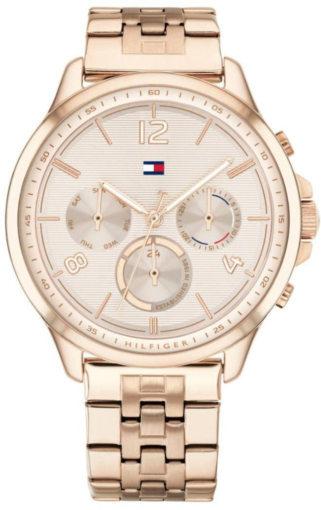 Tommy Hilfiger Harper Chronograph Quartz Rose Gold Dial Rose Gold Steel Strap Watch For Women - 1782224 Buy Now By Tommy Hilfiger