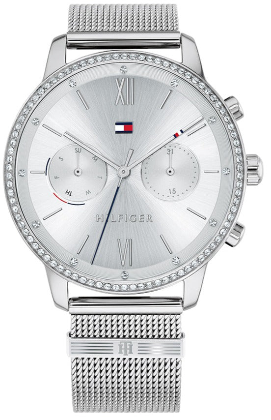 Tommy Hilfiger Blake Diamonds Silver Dial Silver Mesh Bracelet Watch for Women - 1782301 Buy Now By Tommy Hilfiger