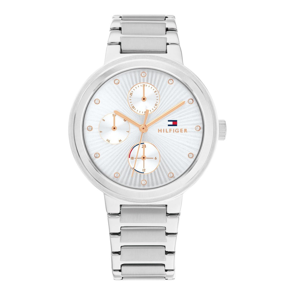 Tommy Hilfiger Joy Chronograph Silver Dial Silver Steel Strap Watch For Women - 1782532 Buy Now By Tommy Hilfiger