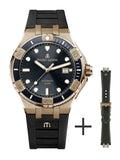 Maurice Lacroix Aikon Venturer Black Dial Black Rubber Strap Watch For Men - AI6058-BRZ0B-330-2 Buy Now By Maurice Lacroix