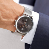 Hugo Boss Integrity Grey Dial Silver Mesh Bracelet Watch for Men - 1513807 Buy Now By Hugo Boss