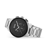 Hugo Boss Peak Black Dial Silver Steel Strap Watch for Men - 1513762 Buy Now By Hugo Boss