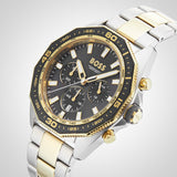 Hugo Boss Energy Chronograph Grey Dial Two Tone Steel Strap Watch For Men - 1513974 Buy Now By Hugo Boss