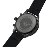 Emporio Armani Mario Chronograph Quartz Black Dial Black Nylon Strap Watch For Men - AR11453 Buy Now By Emporio Armani