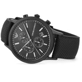 Emporio Armani Renato Chronograph Black Dial Black Nylon Strap Watch For Men - AR11457 Buy Now By Emporio Armani