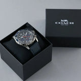 Coach Kent Grey Dial Blue Leather Strap Watch for Men - 14602558 Buy Now By Coach