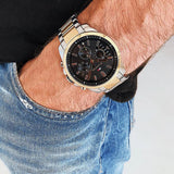 Tommy Hilfiger Decker Chronograph Black Dial Two Tone Steel Strap Watch for Men - 1791559 Buy Now By Tommy Hilfiger
