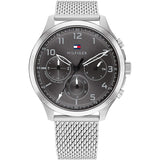 Tommy Hilfiger Evan Grey Dial Silver Mesh Bracelet Watch for Men - 1710396 Buy Now By Tommy Hilfiger