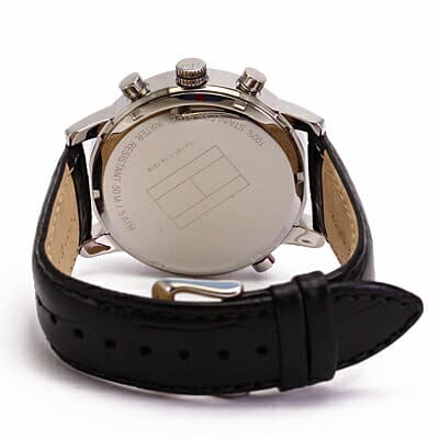 Tommy Hilfiger Harrison Chronograph Black Dial Black Leather Strap Watch for Men - 1790875 Buy Now By Tommy Hilfiger