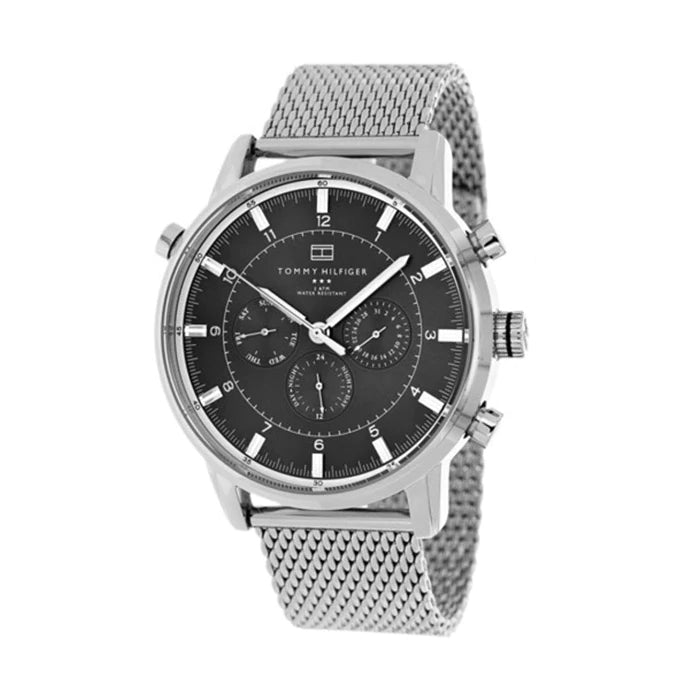 Tommy Hilfiger Harrison Quartz Grey Dial Silver Mesh Bracelet Watch for Men - 1790877 Buy Now By Tommy Hilfiger