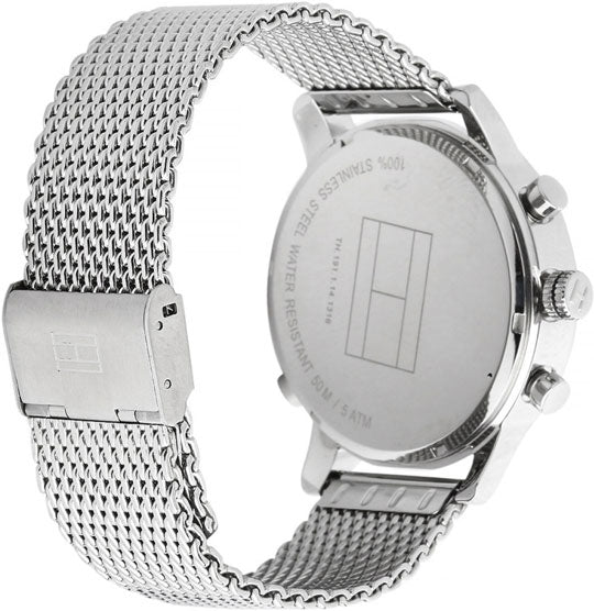 Tommy Hilfiger Harrison Quartz Grey Dial Silver Mesh Bracelet Watch for Men - 1790877 Buy Now By Tommy Hilfiger