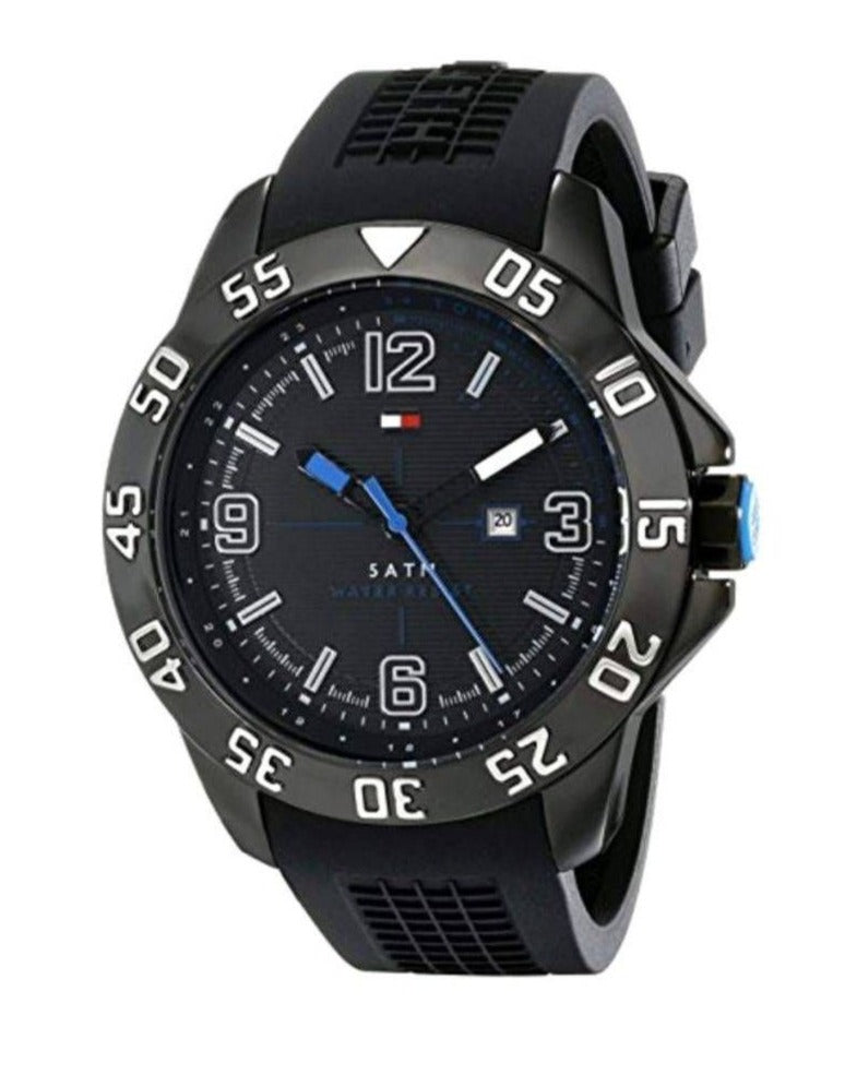 Tommy Hilfiger Sport Multifunction Black Dial Black Rubber Strap Watch for Men - 1790983 Buy Now By Tommy Hilfiger