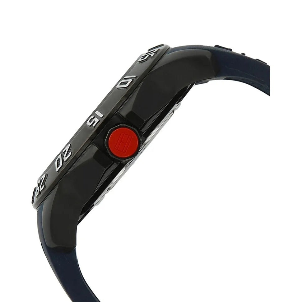 Tommy Hilfiger Cole Black Dial Blue Rubber Strap Watch for Men - 1790984 Buy Now By Tommy Hilfiger