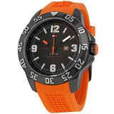 Tommy Hilfiger Cole Black Dial Orange Rubber Strap Watch for Men - 1790985 Buy Now By Tommy Hilfiger