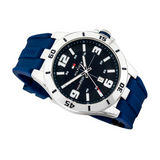 Tommy Hilfiger Drew Black Dial Black Rubber Strap Watch for Men - 1791062 Buy Now By Tommy Hilfiger