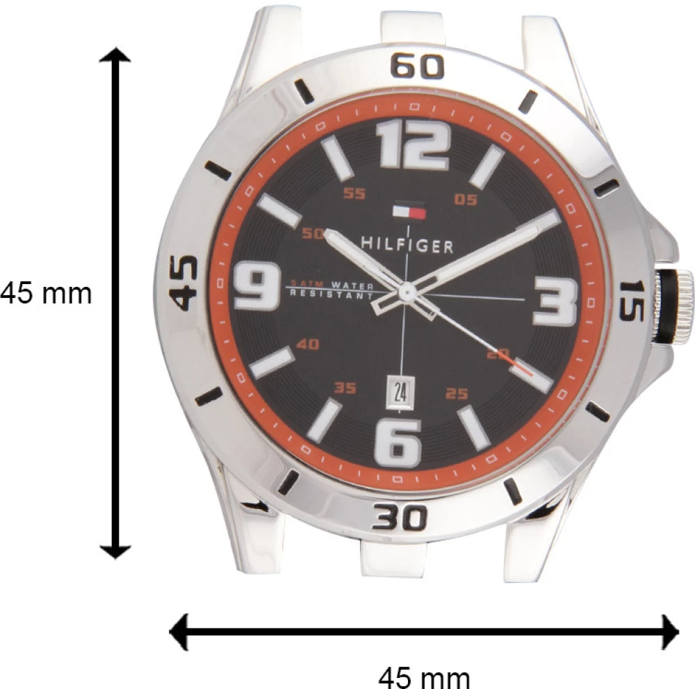 Tommy Hilfiger Drew Black Dial Black Rubber Strap Watch for Men - 1791064 Buy Now By Tommy Hilfiger