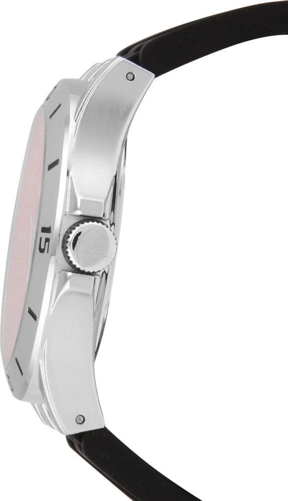 Tommy Hilfiger Drew Black Dial Black Rubber Strap Watch for Men - 1791064 Buy Now By Tommy Hilfiger