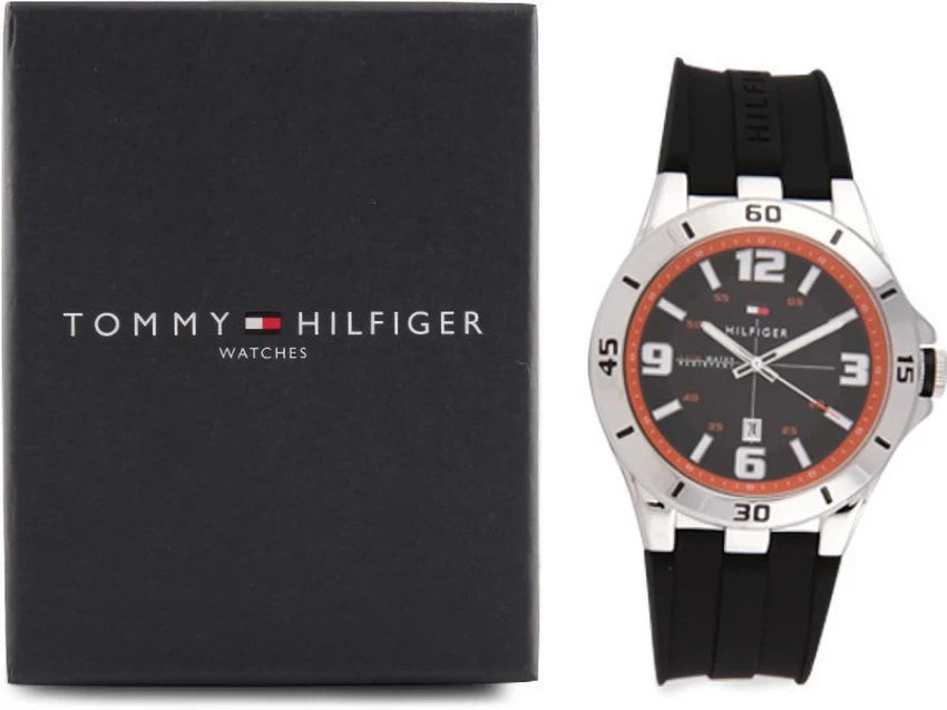 Tommy Hilfiger Drew Black Dial Black Rubber Strap Watch for Men - 1791064 Buy Now By Tommy Hilfiger