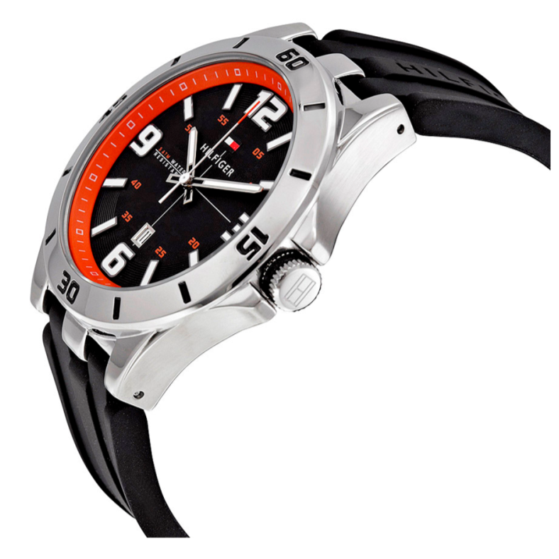 Tommy Hilfiger Drew Black Dial Black Rubber Strap Watch for Men - 1791064 Buy Now By Tommy Hilfiger