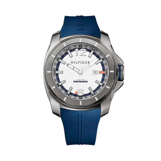 Tommy Hilfiger Windsurf White Dial Blue Rubber Strap Watch for Men - 1791113 Buy Now By Tommy Hilfiger