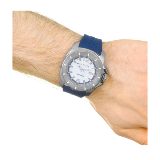 Tommy Hilfiger Windsurf White Dial Blue Rubber Strap Watch for Men - 1791113 Buy Now By Tommy Hilfiger