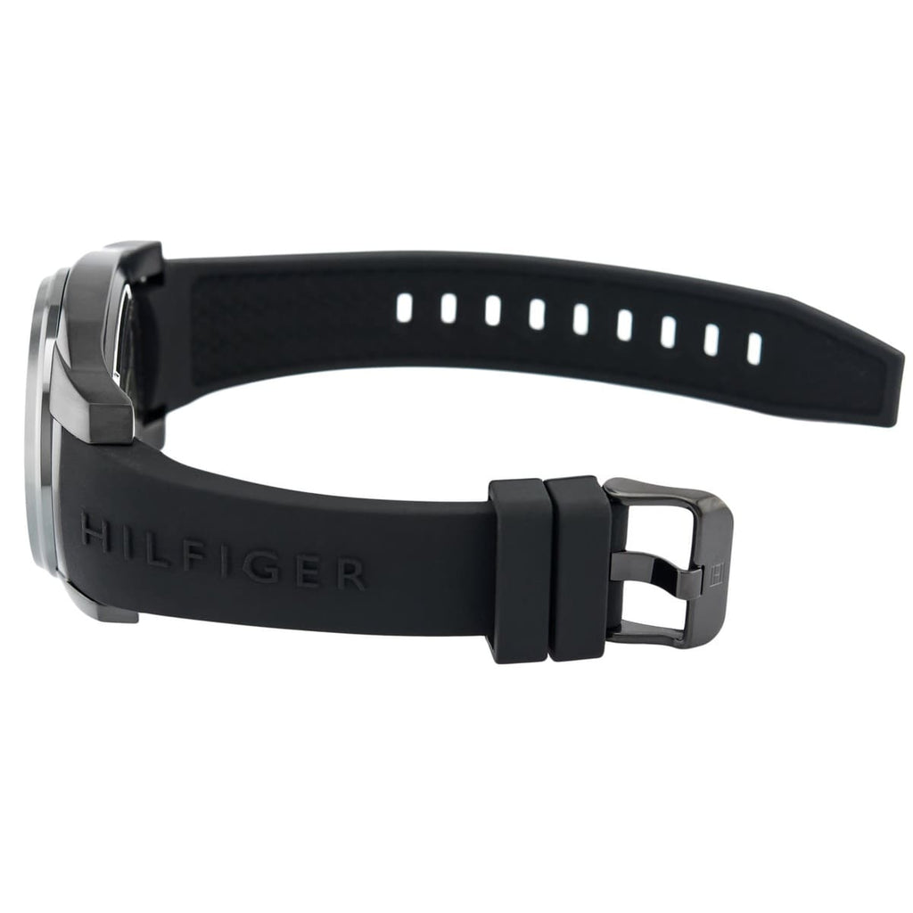 Tommy Hilfiger Windsurf Black Dial Black Rubber Strap Watch for Men- 1791114 Buy Now By Tommy Hilfiger