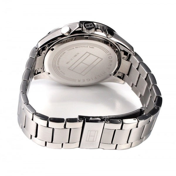 Tommy Hilfiger Luke Chronograph Black Dial Silver Steel Strap Watch for Men - 1791104 Buy Now By Tommy Hilfiger