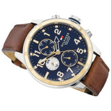 Tommy Hilfiger Sport Multifunction Blue Dial Brown Leather Strap Watch for Men - 1791137 Buy Now By Tommy Hilfiger
