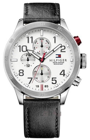 Tommy Hilfiger Trent Multifunction White Dial Black Leather Strap Watch for Men - 1791138 Buy Now By Tommy Hilfiger