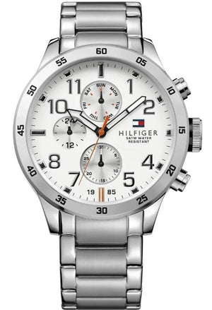 Tommy Hilfiger Trent Multifunction White Dial Silver Steel Strap Watch for Men - 1791140 Buy Now By Tommy Hilfiger
