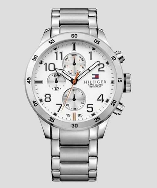 Tommy Hilfiger Trent Multifunction White Dial Silver Steel Strap Watch for Men - 1791140 Buy Now By Tommy Hilfiger