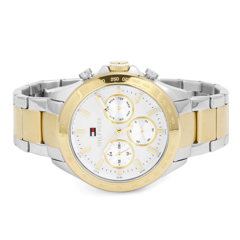 Tommy Hilfiger Hudson Chronograph White Dial Two Tone Steel Strap Watch For Men - 1791226 Buy Now By Tommy Hilfiger