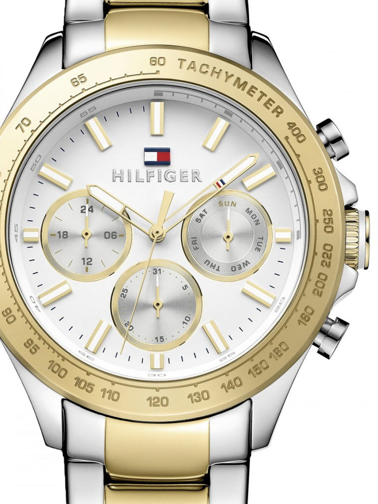 Tommy Hilfiger Hudson Chronograph White Dial Two Tone Steel Strap Watch For Men - 1791226 Buy Now By Tommy Hilfiger