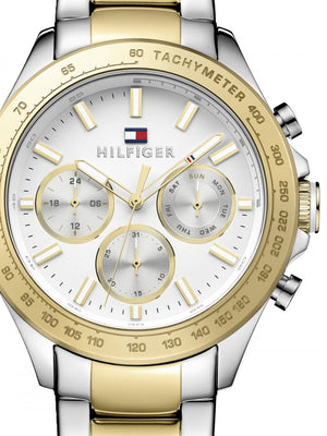 Tommy Hilfiger Hudson Chronograph White Dial Two Tone Steel Strap Watch For Men - 1791226 Buy Now By Tommy Hilfiger
