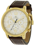 Tommy Hilfiger Jake Quartz White Dial Brown Leather Strap Watch for Men - 1791231 Buy Now By Tommy Hilfiger