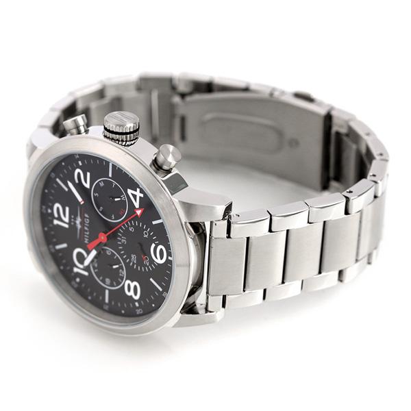 Tommy Hilfiger Jake Chronograph Black Dial Silver Steel Strap Watch for Men - 1791234 Buy Now By Tommy Hilfiger