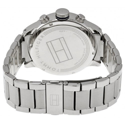 Tommy Hilfiger Jackson Quartz Black Dial Silver Steel Strap Watch for Men - 1791243 Buy Now By Tommy Hilfiger