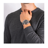 Tommy Hilfiger Jackson Quartz Black Dial Silver Steel Strap Watch for Men - 1791243 Buy Now By Tommy Hilfiger