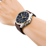 Tommy Hilfiger Dean Multifunctional Blue Dial Brown Leather Strap Watch for Men - 1791275 Buy Now By Tommy Hilfiger