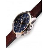 Tommy Hilfiger Dean Multifunctional Blue Dial Brown Leather Strap Watch for Men - 1791275 Buy Now By Tommy Hilfiger