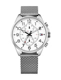 Tommy Hilfiger Dean Chronograph White Dial Silver Mesh Bracelet Watch for Men - 1791277 Buy Now By Tommy Hilfiger